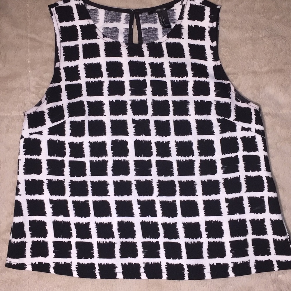 Black and white checkered tank
